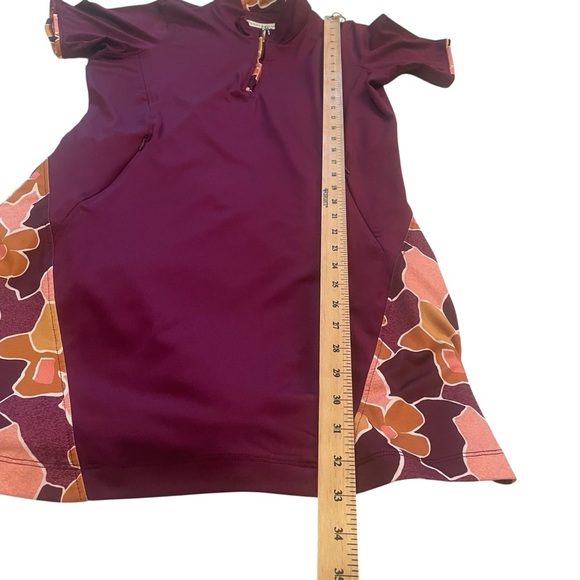 Pebble Beach Mod Floral Side
Panel Short Sleeve Dress-Size Medium - Picture 3 of 10